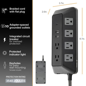 GE UltraPro USB ports detail with USB-A and USB-C for fast device charging