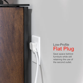 GE Ultrapro white-gray sleek design complements home or office decor