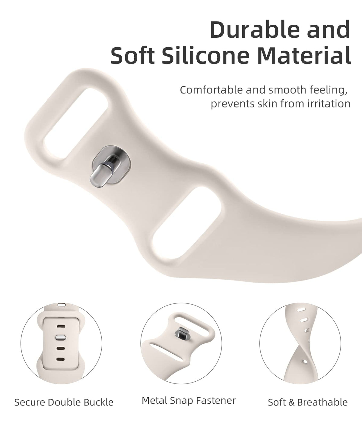 GEAK quick-snap dual clasp design enables precise sizing and easy swaps.