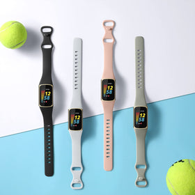 GEAK slim gray band for Fitbit Charge 5/6, subtle color blends for versatile outfits