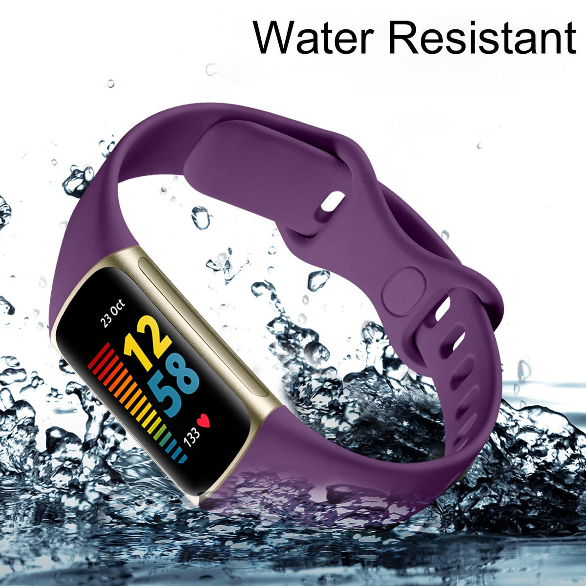 GEAK soft silicone keeps moisture away while you exercise.