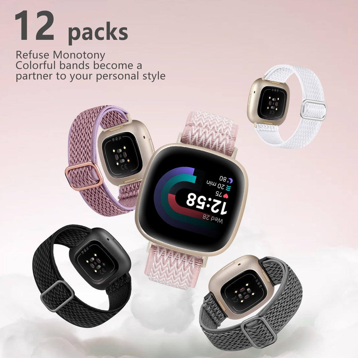 GEAK Versa 3 band sweat- and water-resistant for workouts.