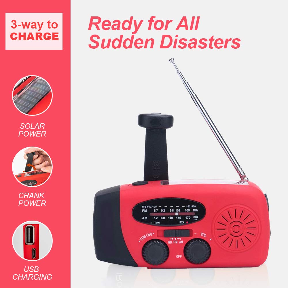 Geartist back panel with AM/FM/NOAA controls for easy tuning