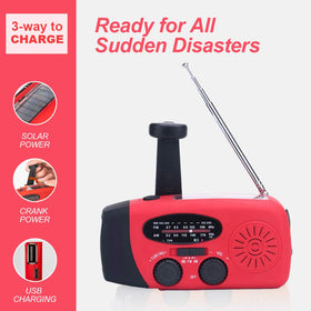Geartist back panel with AM/FM/NOAA controls for easy tuning
