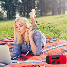 Geartist LED flashlight turned on providing bright portable illumination