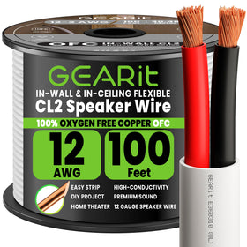 GEARit 12-gauge OFC wire coil ready for easy handling and quick installs