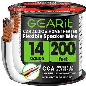 GEARit spool front view showing full 200ft cable, organized for easy installation