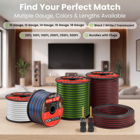 GEARit wire connects to banana plugs and spade tips with ease.