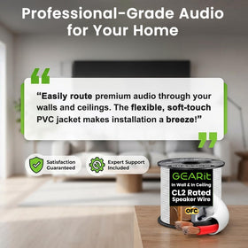 GEARit versatile audio wire suitable for classrooms, churches, and home theaters.