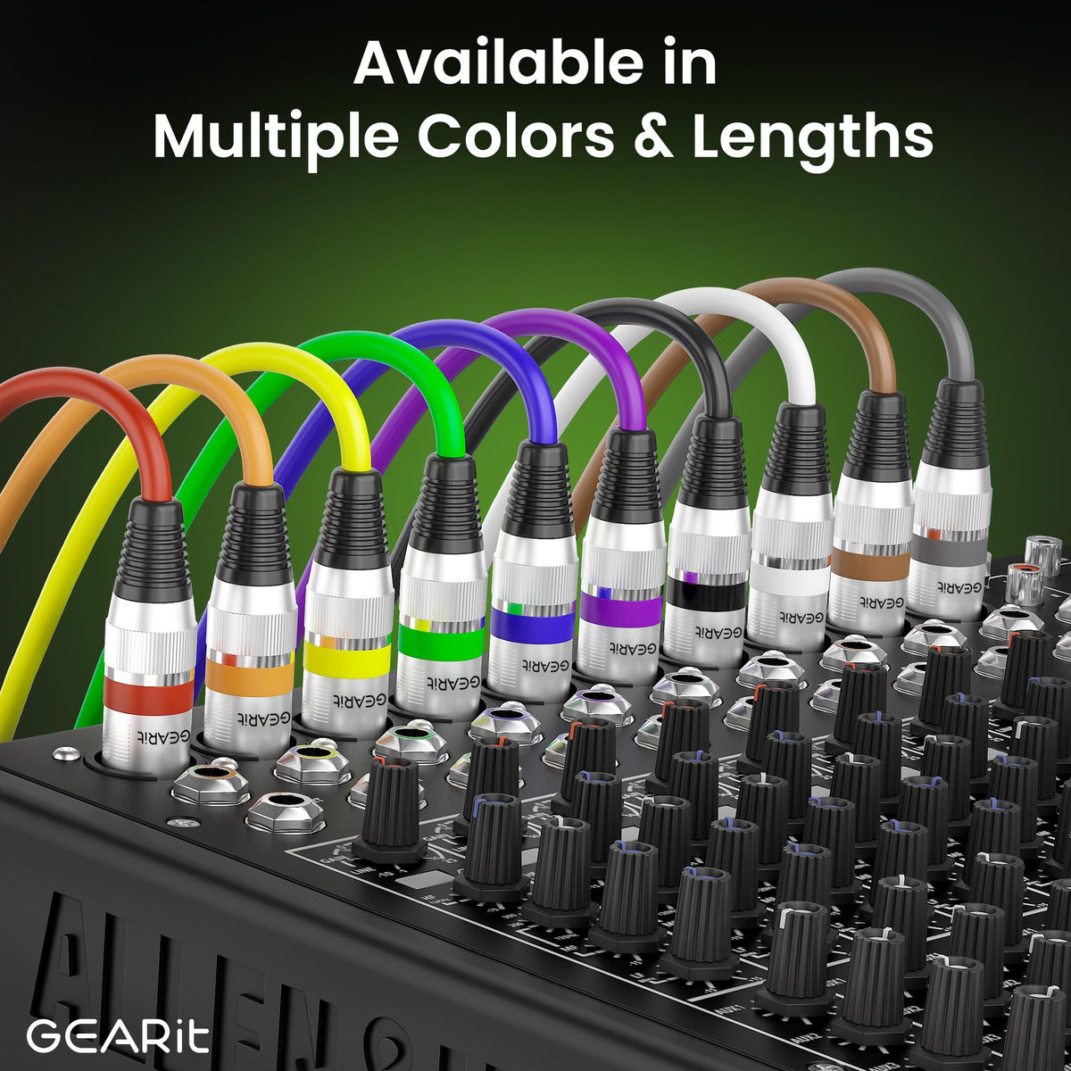 GEARit cable running through DJ booth showing tidy routing and consistent lighting control