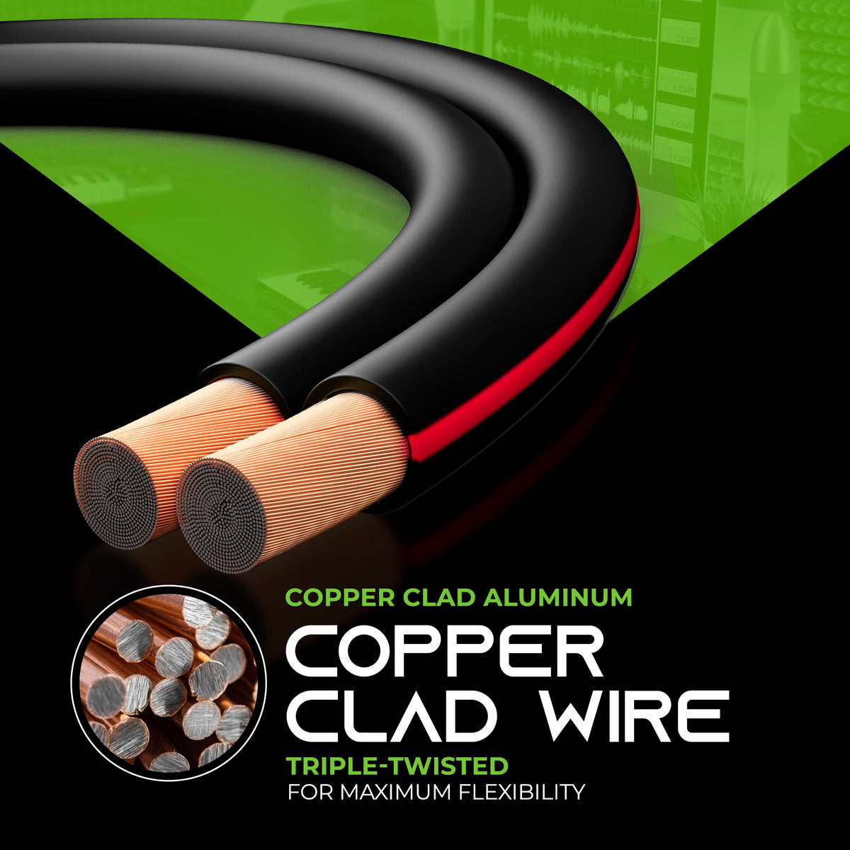 GEARit wire run through a car door panel demonstrating flexible installation