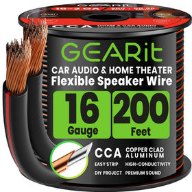 GEARit spool front view showing 200 ft and benefit clear length