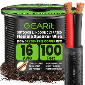 GEARit front spool view showing 100 ft cable and clear labeling for quick selection