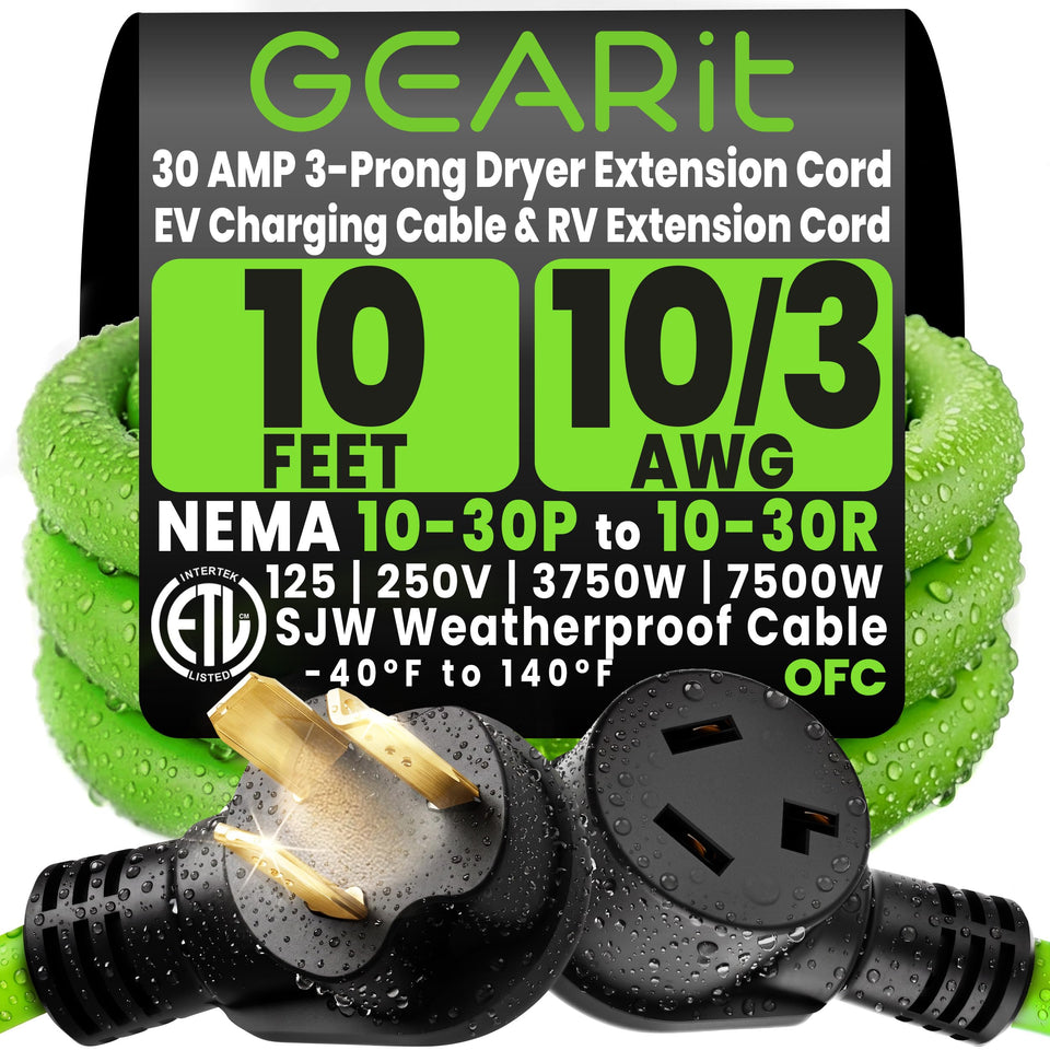 GEARit front view of 10-30 plug showing secure connection and durability