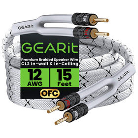 GEARit front view showing full white cable and neat braided jacket benefit: professional look