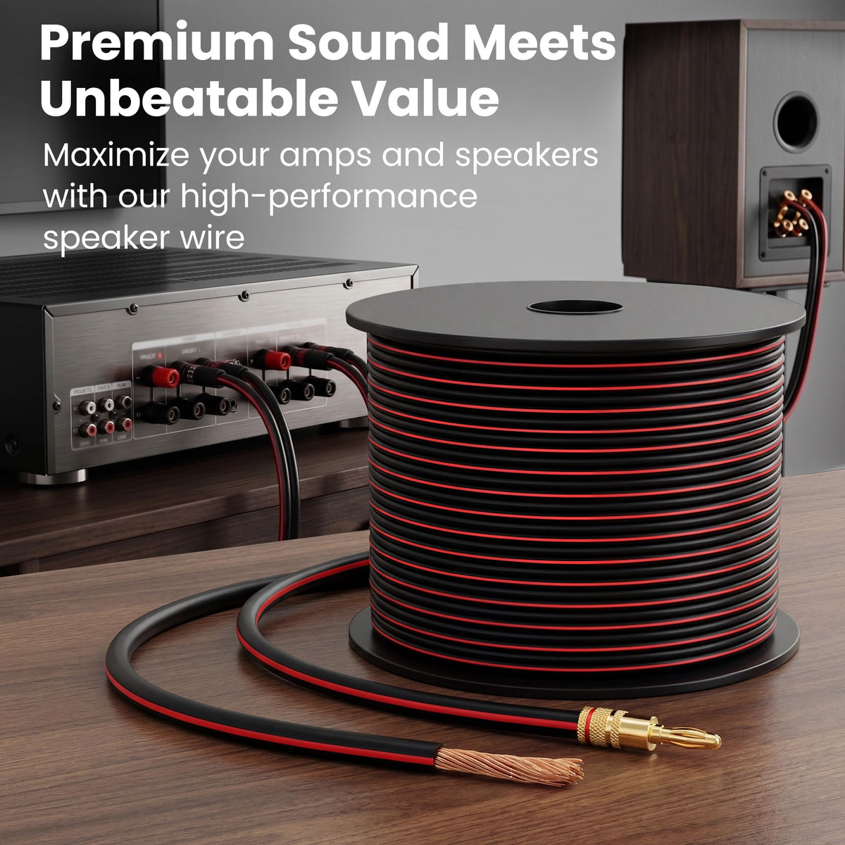 GEARit high-fidelity audio wire for professional-grade home setups.