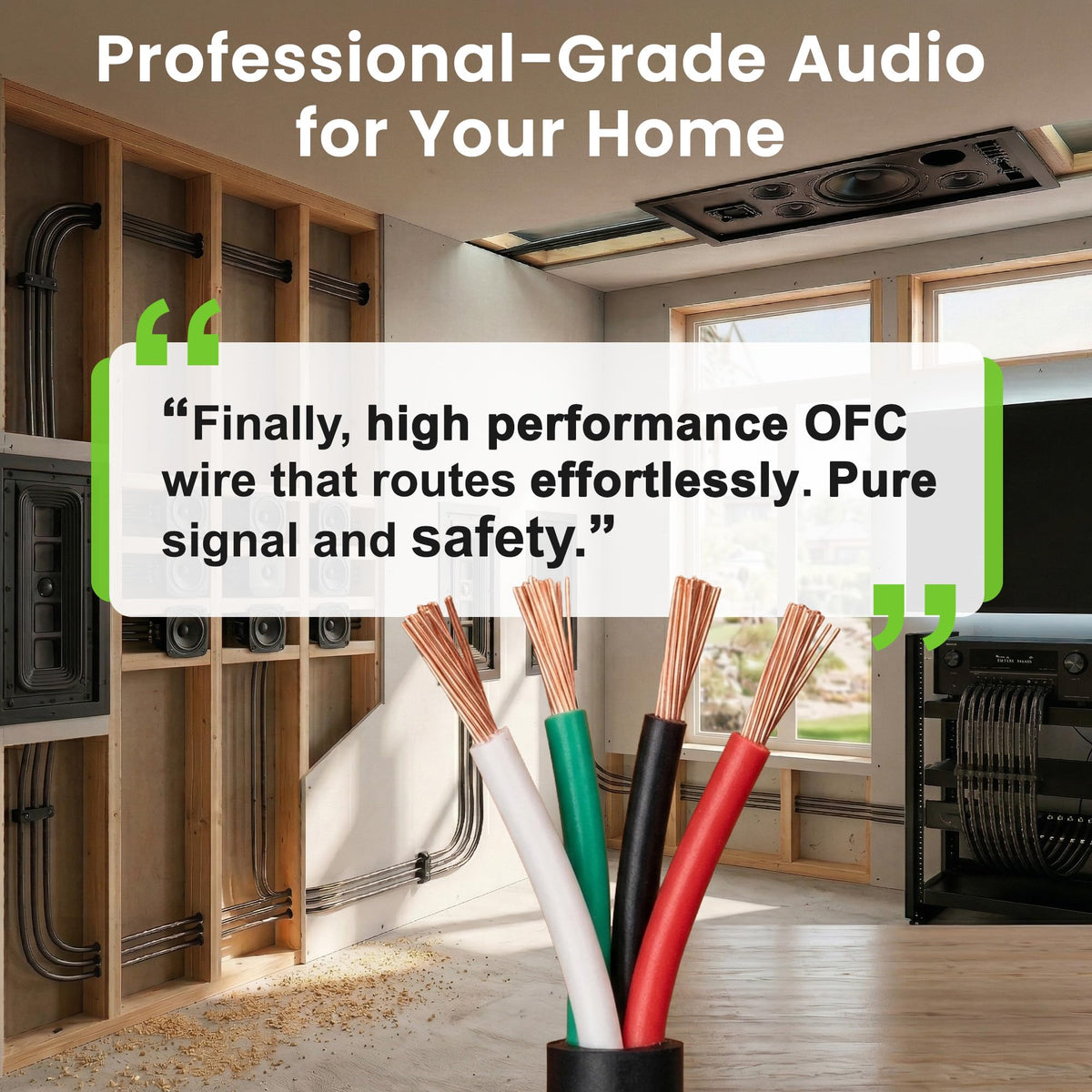 GEARit hidden-installation CL3 wire keeps cables tidy