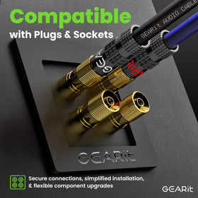 GEARit cable routed inside car door panel, durable and flexible