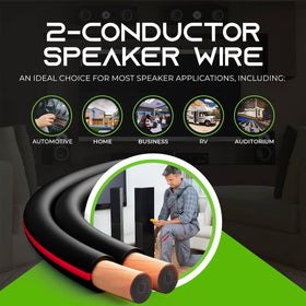 GEARit cable installed behind a home theater speaker for tidy routing