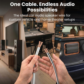 GEARit cable installed in car trunk improving space-saving audio runs