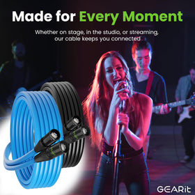 GEARit 250ft cable enables flexible routing for large venues and multi-device networks.