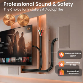 GEARit low-signal-loss design delivers clear audio in home theaters and venues.