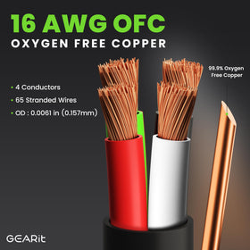 GEARit OFC copper conductor for high conductivity and minimal signal loss