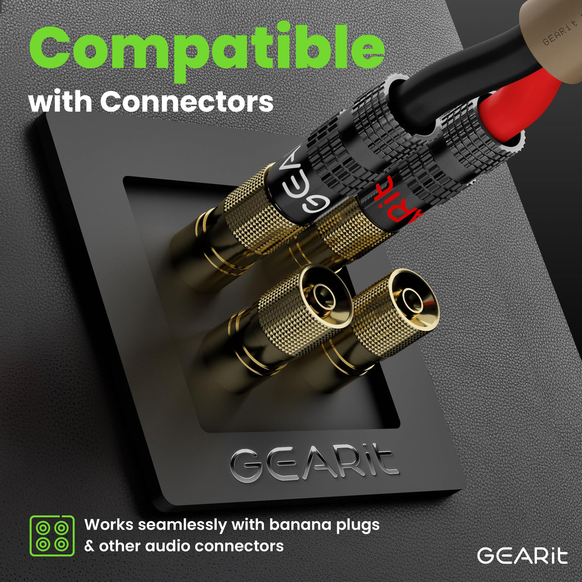 GEARit OFC copper wire delivering low signal loss and clear sound