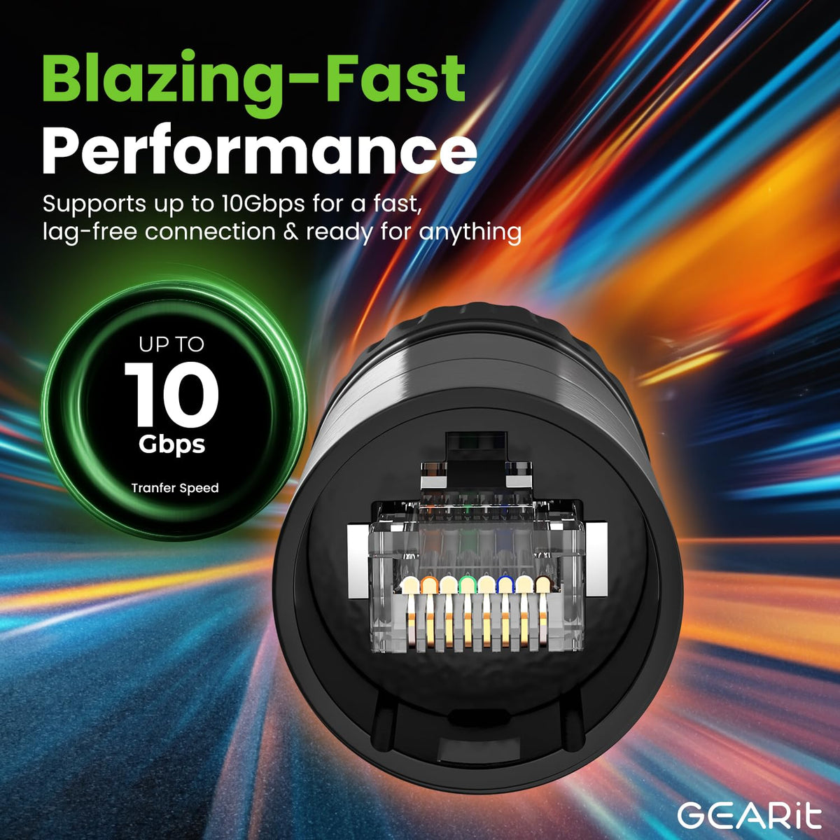 GEARit pro-grade construction with OFC copper and aluminum shielding minimizes interference.