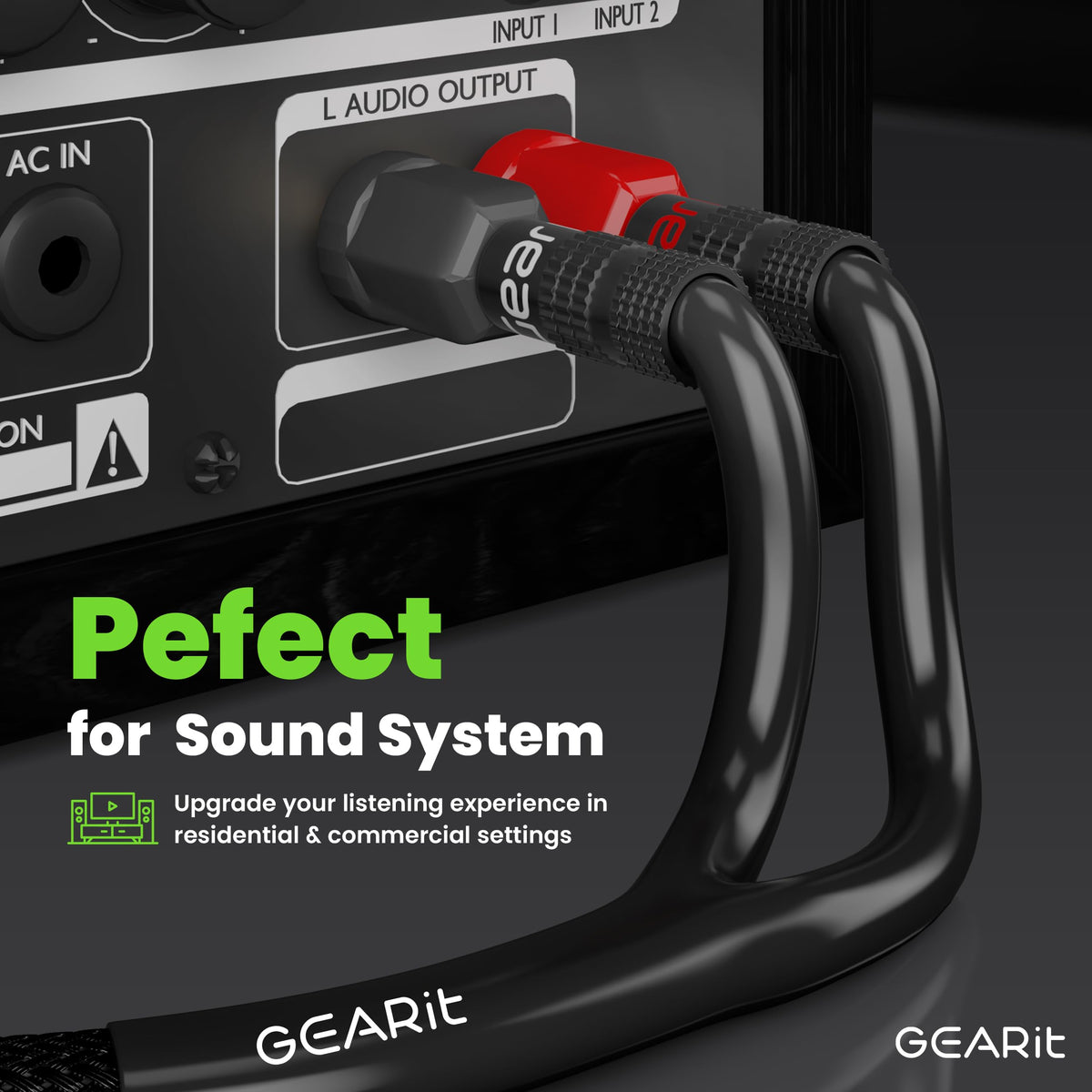 GEARit 15 ft cable beside ruler to show length and room reach