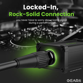 Stage use with GEARit shielded CAT6 cable for long-range routing across a live venue