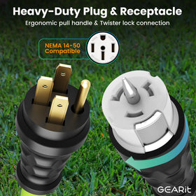 GEARit SS2-50R twist-lock receptacle ensures secure power delivery outdoors.