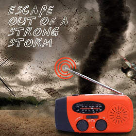 Geartist LED flashlight on showing bright light for nighttime safety