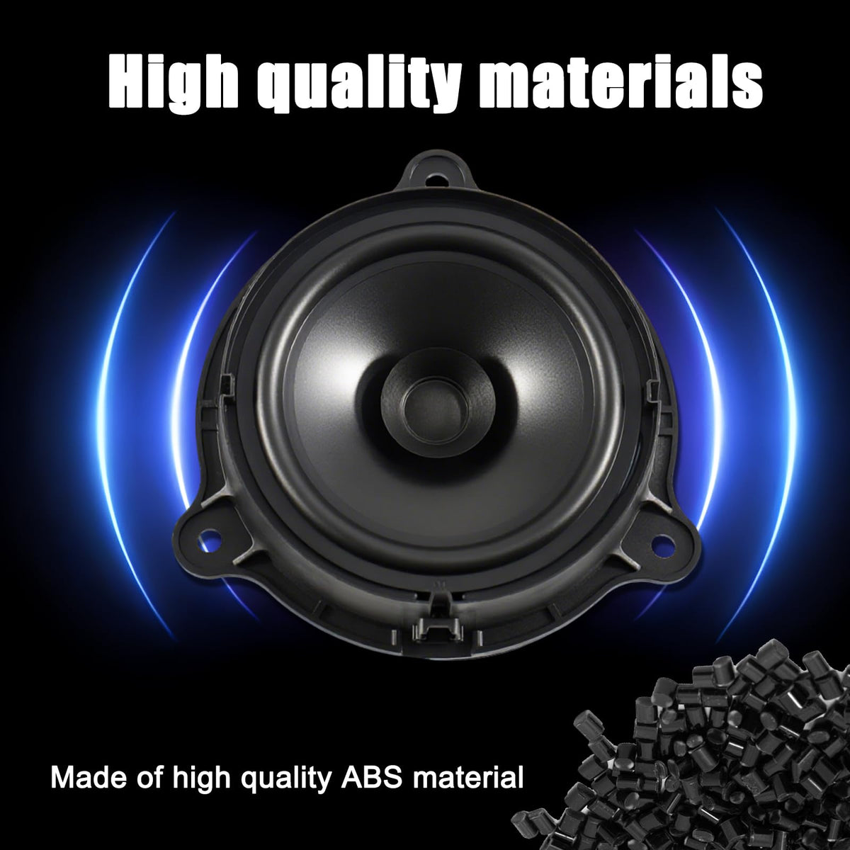 GearUp 2PCS Nissan Murano 6.5-inch door speaker upgrade improves soundstage and balance.