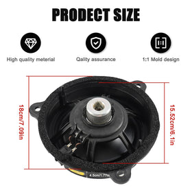 GearUp 2PCS Nissan Pathfinder 6.5-inch door speaker upgrade boosts midrange and clarity.
