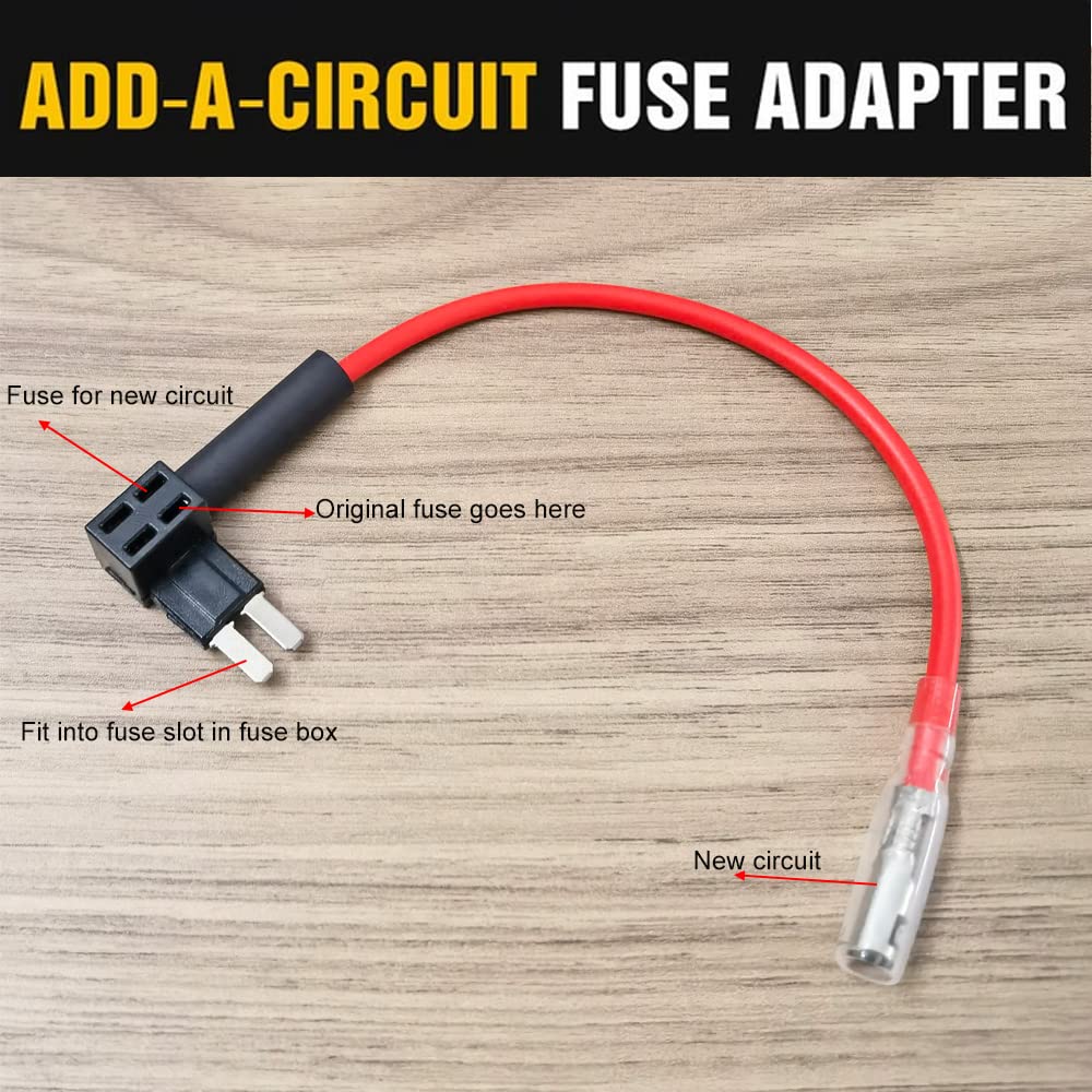 Gebildet dashcam hardwire kit with 3.2m cable for discreet routing
