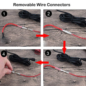 Gebildet dashcam hardwire kit installed with hidden wiring in a car interior