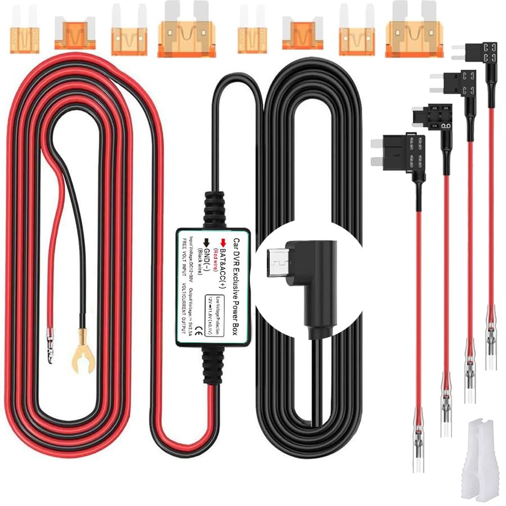Gebildet dashcam hardwire kit displaying low voltage protection for safe battery discharge