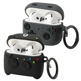 Gedicht front view of two-pack AirPods 4 cases showing cute controller artwork and protection