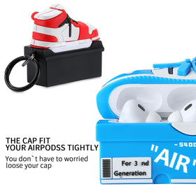 Gedicht AirPods Pro 3 blue case with 3D cute shoe design protects against bumps