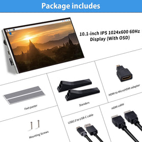 GeeekPi 60Hz IPS display for smooth media viewing.
