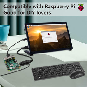 GeeekPi compact, lightweight 10.1 inch monitor for travel.
