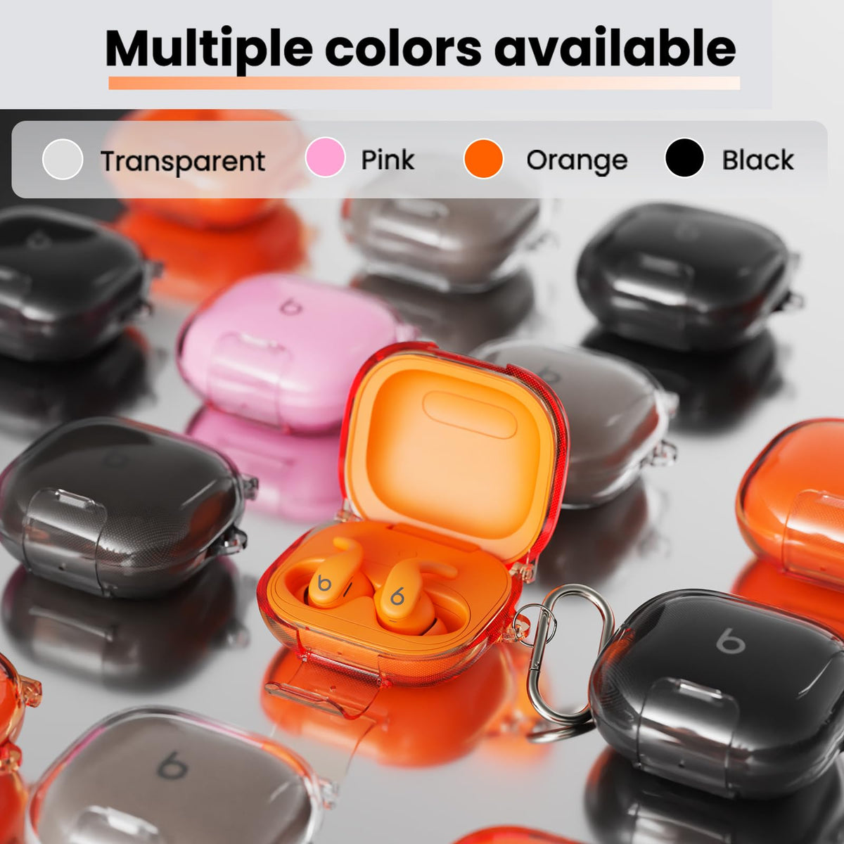 geekboy top open case showing earbuds fit and easy removal benefit