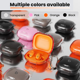 geekboy top open case showing earbuds fit and easy removal benefit