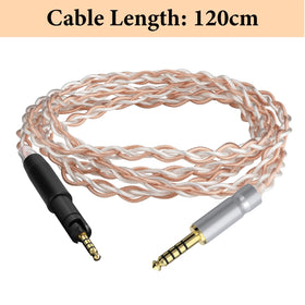 Close-up of OCC copper and silver-plated cores inside Apollo cable