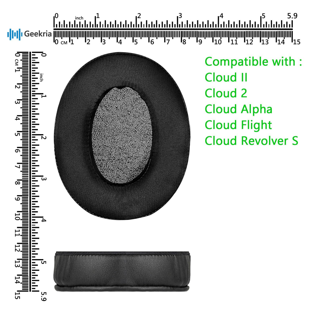 Geekria sport ear pads upgrade for HyperX to renew comfort and style