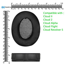 Geekria sport ear pads upgrade for HyperX to renew comfort and style