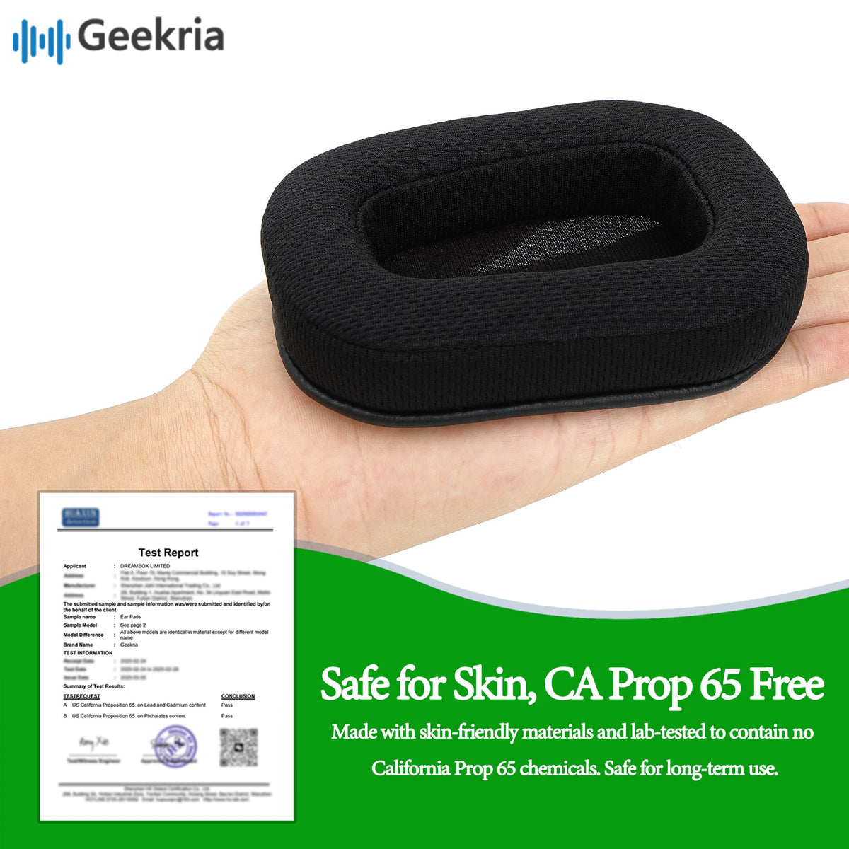 Geekria memory foam close-up revealing high-resilience cushioning advantage