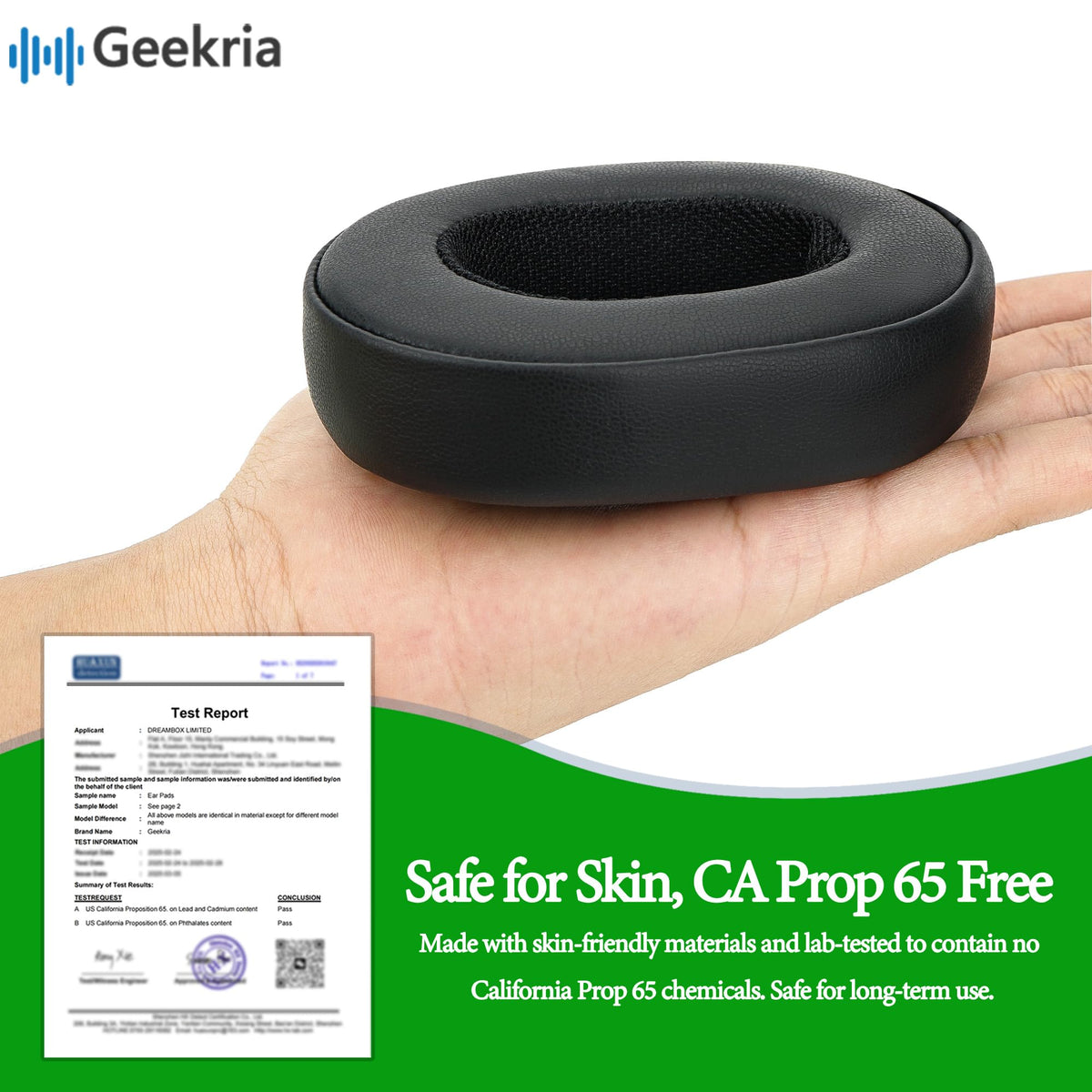 GEEKRIA close-up of memory foam texture highlighting improved cushioning benefit