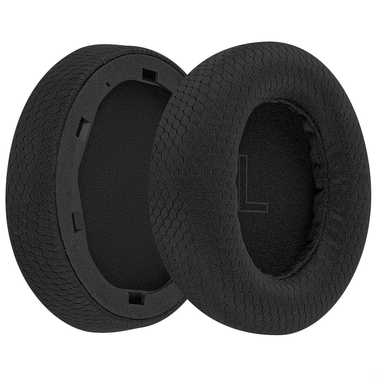 Geekria Comfort Mesh Ear Pads Life Q30 side view showing cushioned fit